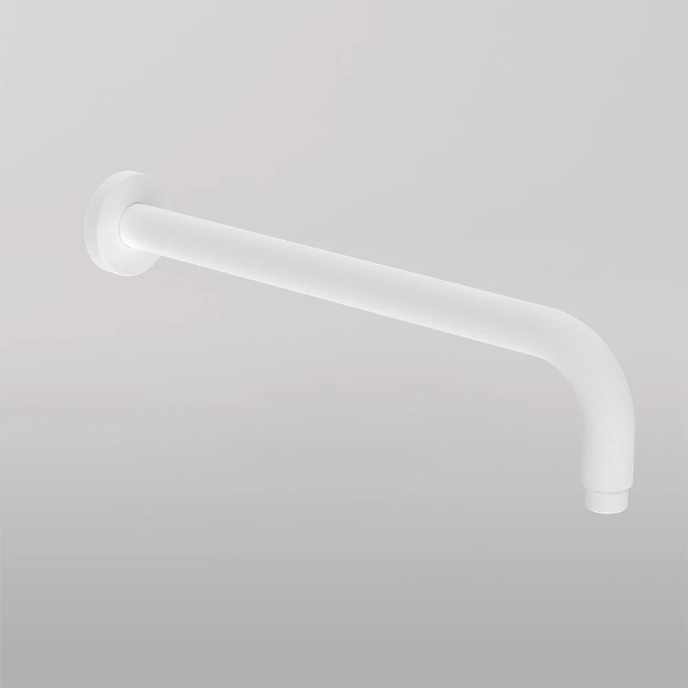 Nero Round Shower Arm 500mm Length Matte White - Image 2