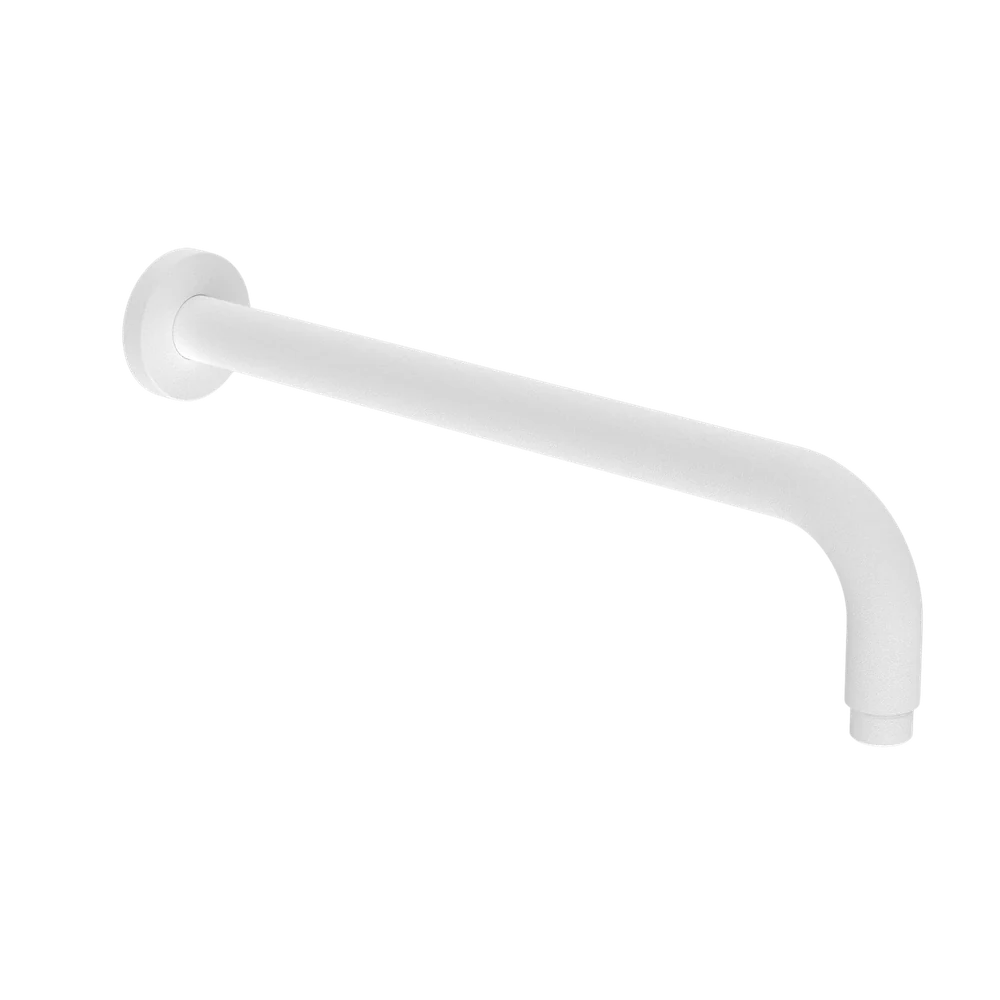 Nero Round Shower Arm 500mm Length Matte White - Image 3