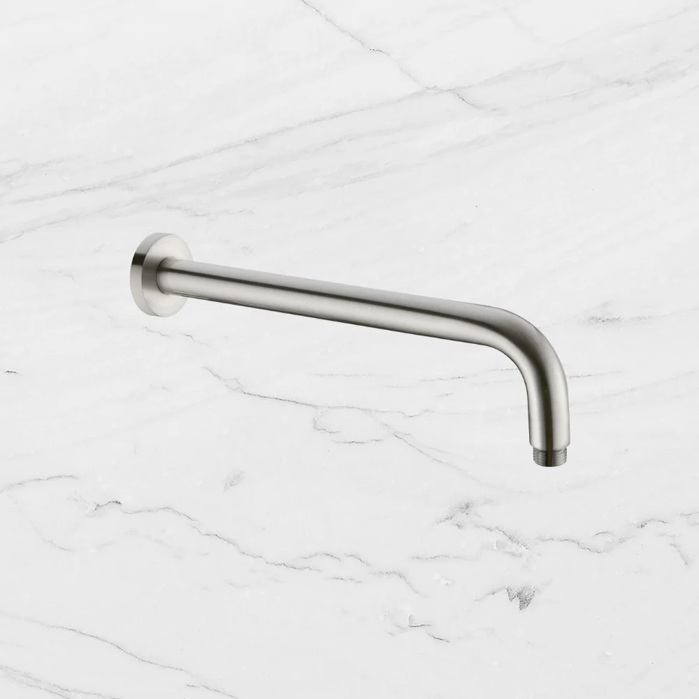 Nero Round Shower Arm Brushed Nickel - Image 2