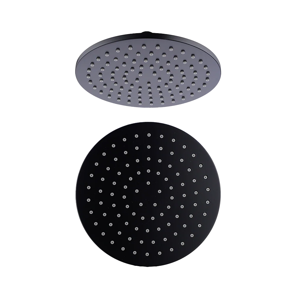 Nero Round Shower Head 200mm Matte Black - Image 3