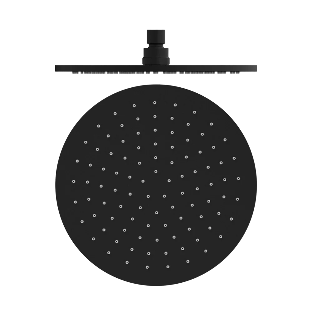Nero Round Shower Head 250mm Matte Black - Image 3