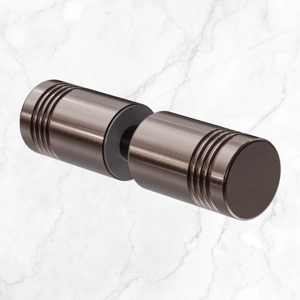 Nero Round Shower Knob Brushed Bronze - Image 2