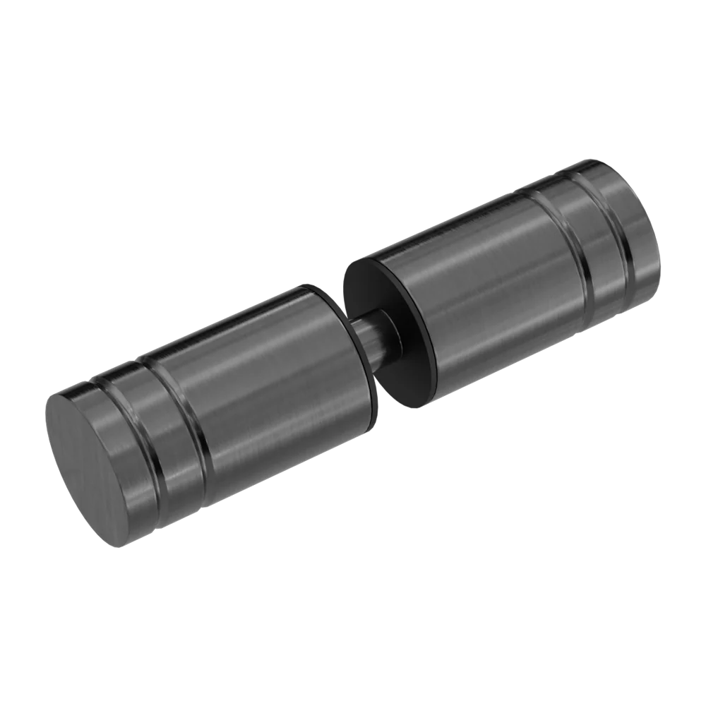 Nero Round Shower Knob Brushed Gunmetal - Image 3