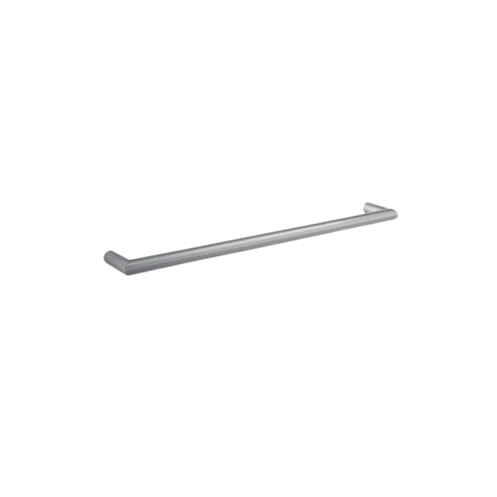 Thermogroup Round Single Bar Heated Towel Rail Brushed Stainless Steel