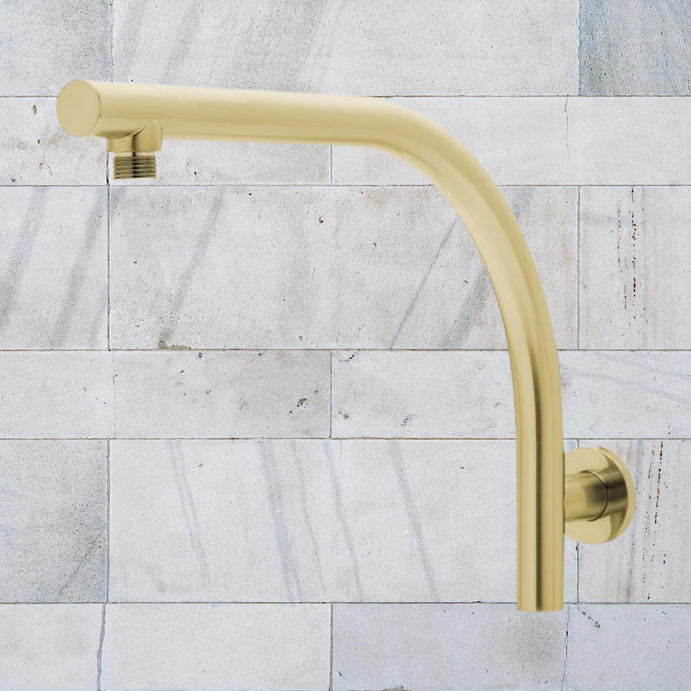 Phoenix Rush High-Rise Shower Arm Brushed Gold - Image 2