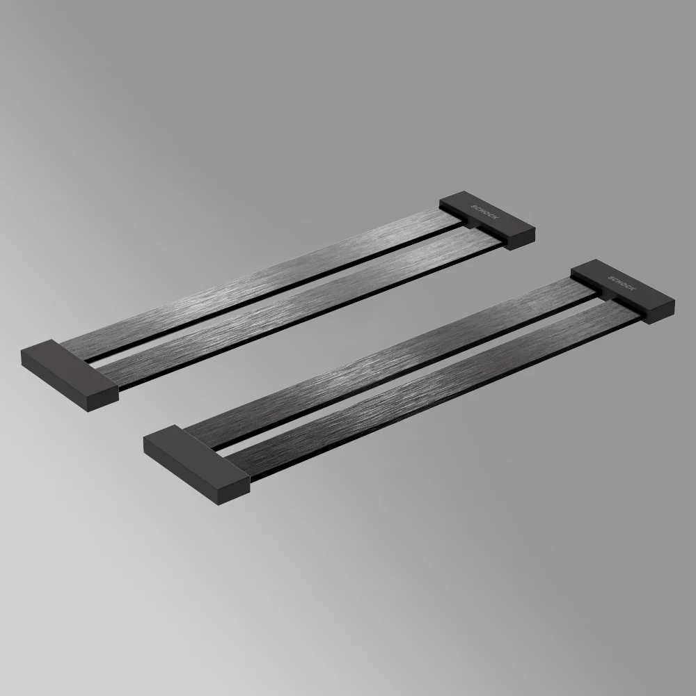 Schock 2x2 Design Drip Grid Brushed Black Metallic - Image 2