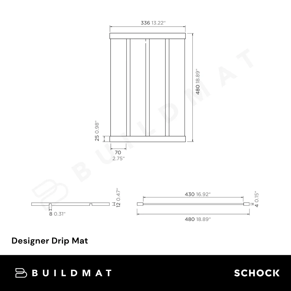 Schock Designer Drip Mat Black - Image 4