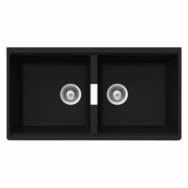 Schock Horizont Double Bowl Undermount Magma Black