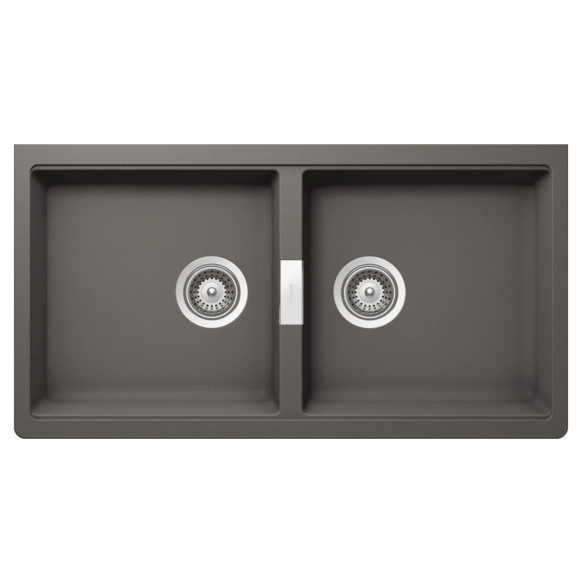 Schock Horizont Double Bowl Undermount Stone Grey - Image 3