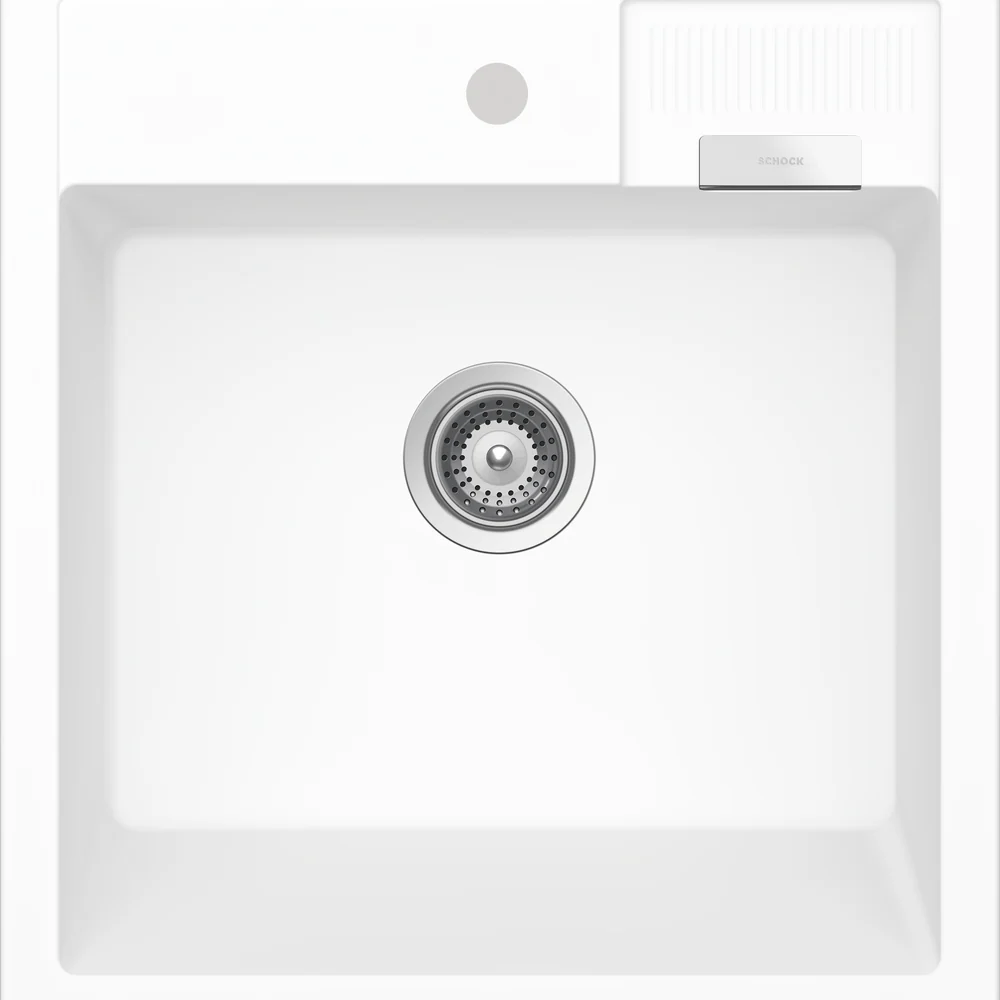 Schock Kallio Single Bowl Day With 1 Tap Hole White - Image 2