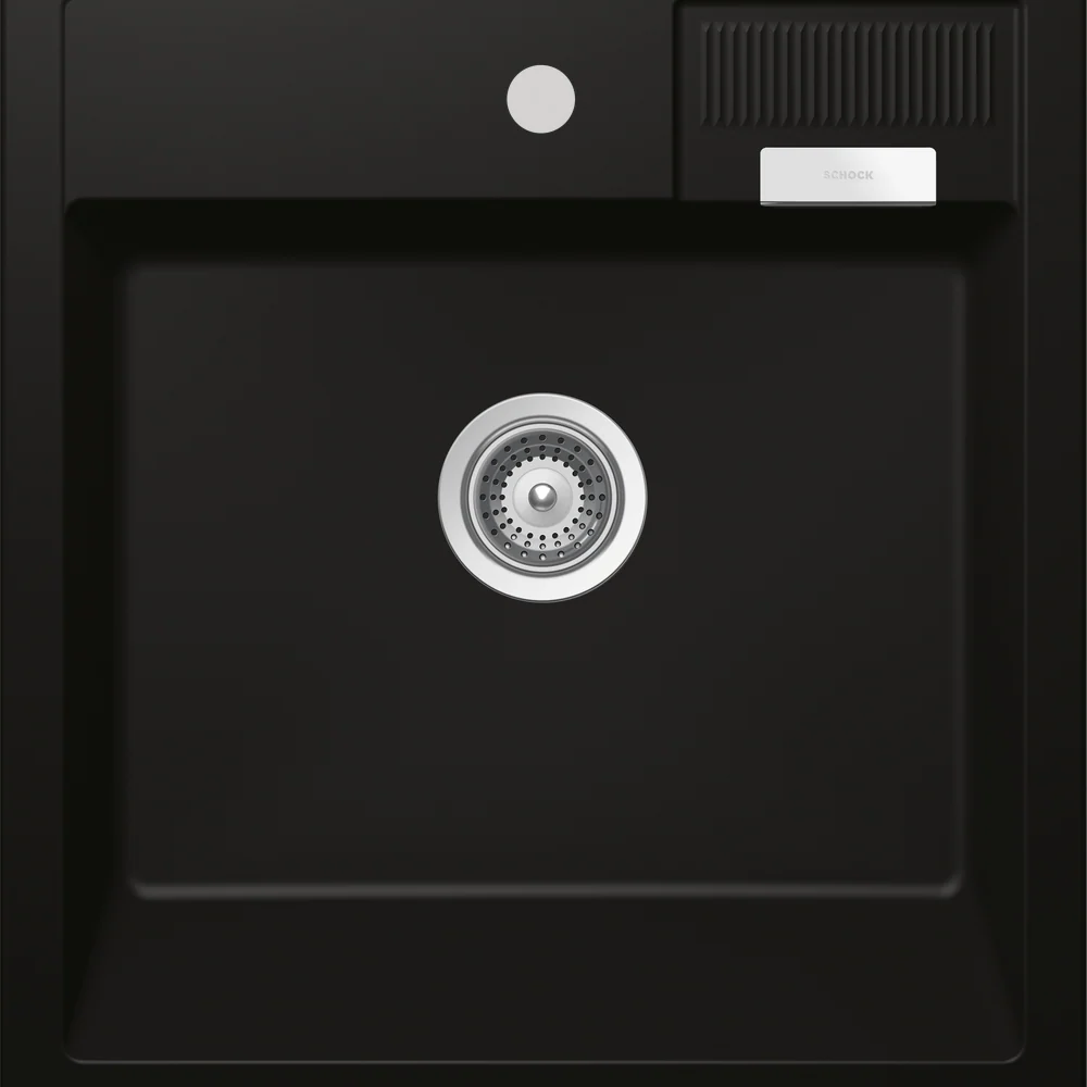 Schock Kallio Single Bowl Night With 1 Tap Hole Black - Image 2