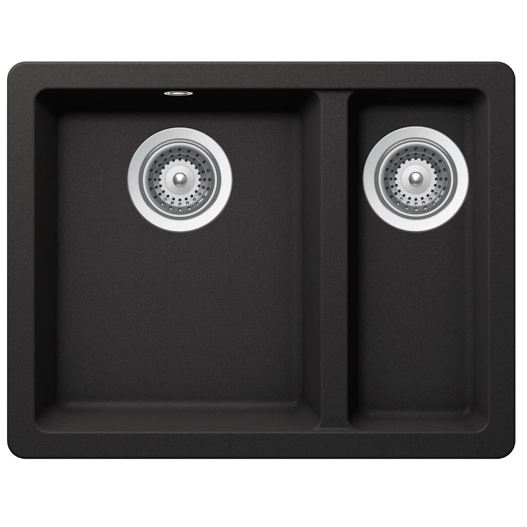 Schock Quadro One And 1/3 Bowl Nero Black - Image 3