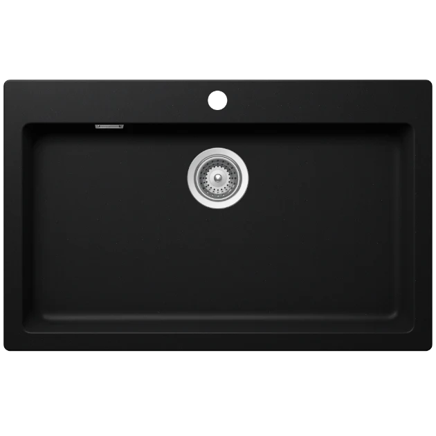 Schock Signus Large Single Bowl Sink 1 Tap Hole Puro Black - Image 3