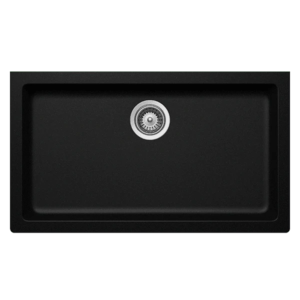 Schock Signus Large Single Bowl Undermount Magma Black