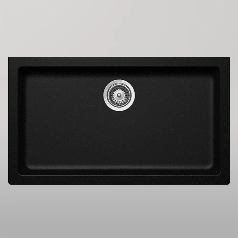 Schock Signus Large Single Bowl Undermount Magma Black - Image 2
