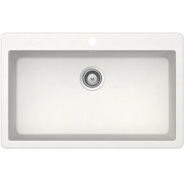 Schock Virtus Large Bowl 1 Tap Hole Alpina White - Image 3