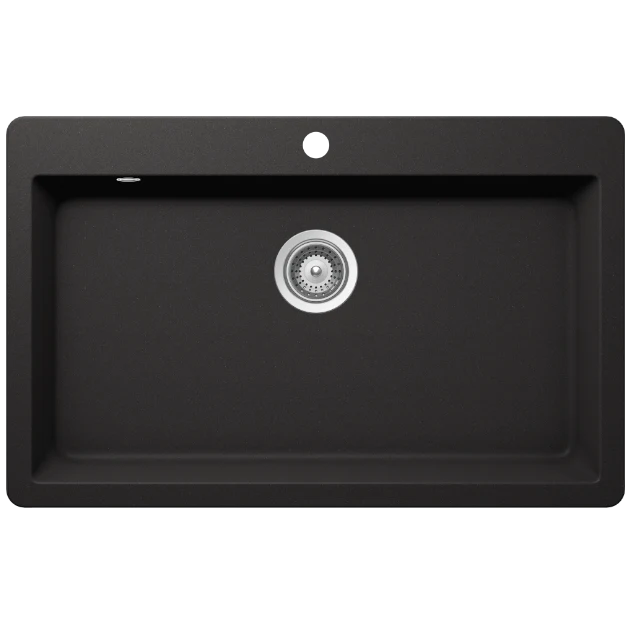 Schock Virtus Large Bowl 1 Tap Hole Nero Black - Image 3