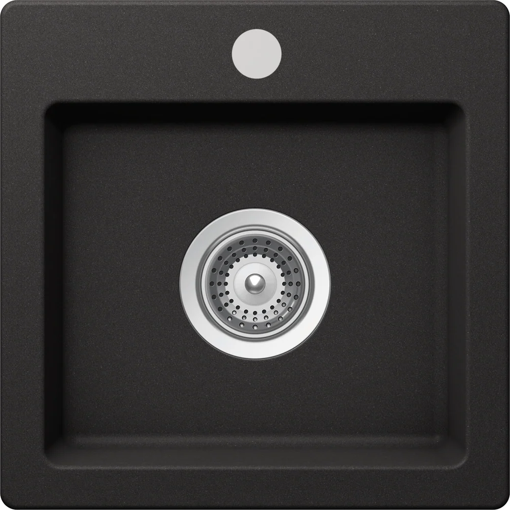 Schock Virtus Small Bowl 1 Tap Hole Nero Black - Image 2