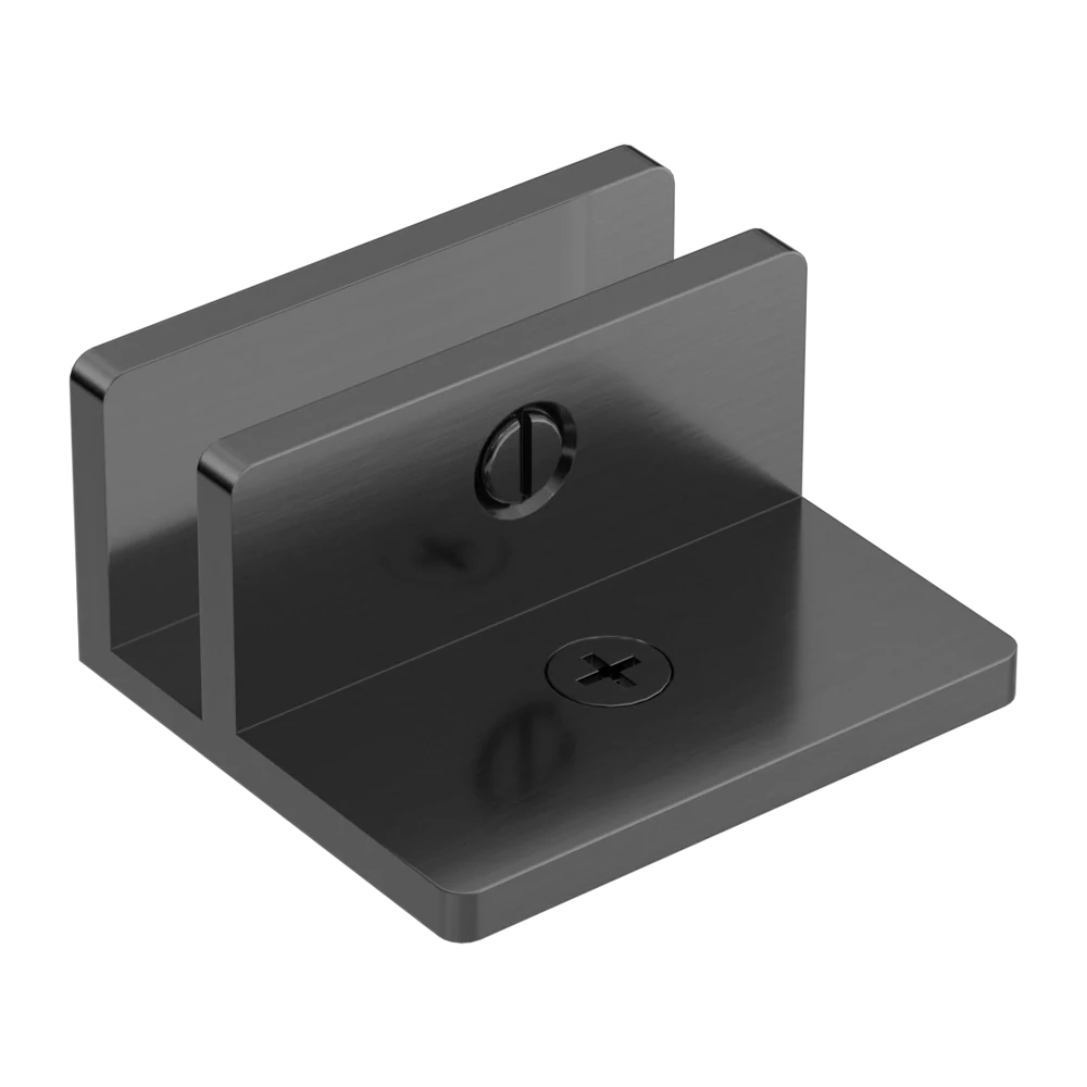 Nero Shower F Bracket 10mm Glass Gunmetal - Image 3