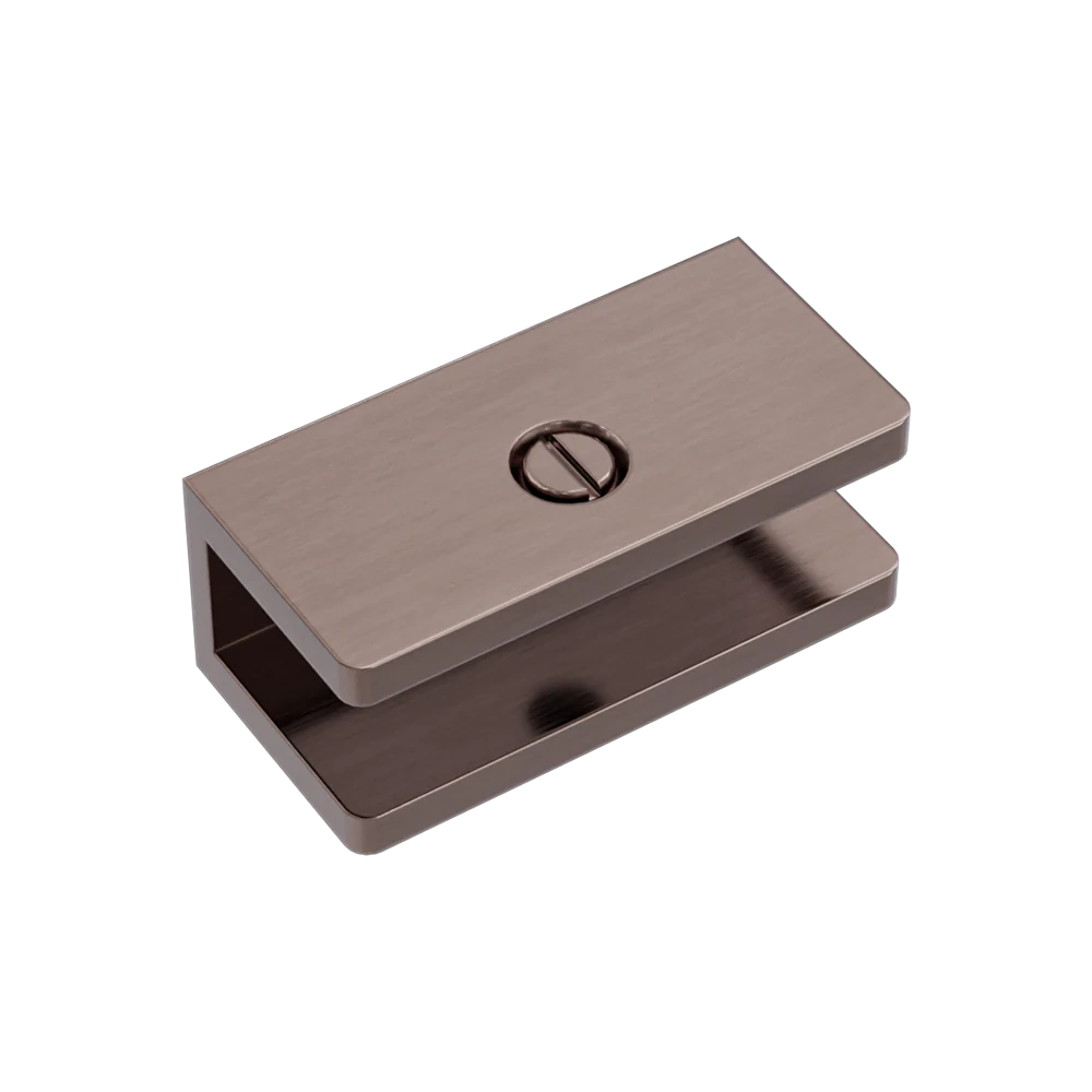 Nero Shower U Bracket 10mm Glass Brushed Bronze - Image 3