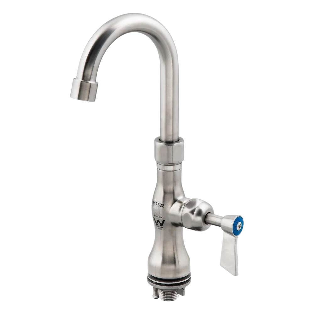 3monkeez Single Control Bench Mount Body with 7-inch Gooseneck Swivel Spout - Image 4