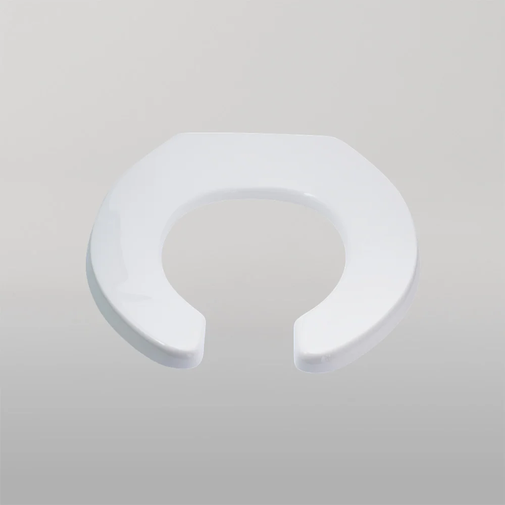 3monkeez Single Flap Open Front Toilet Seat White - Image 2