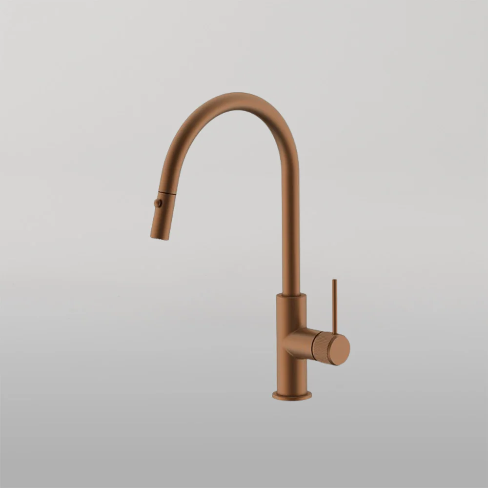 ADP Soul Groove Pull Out Sink Mixer Brushed Copper - Image 2
