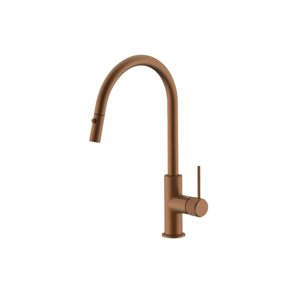 ADP Soul Groove Pull Out Sink Mixer Brushed Copper - Image 3