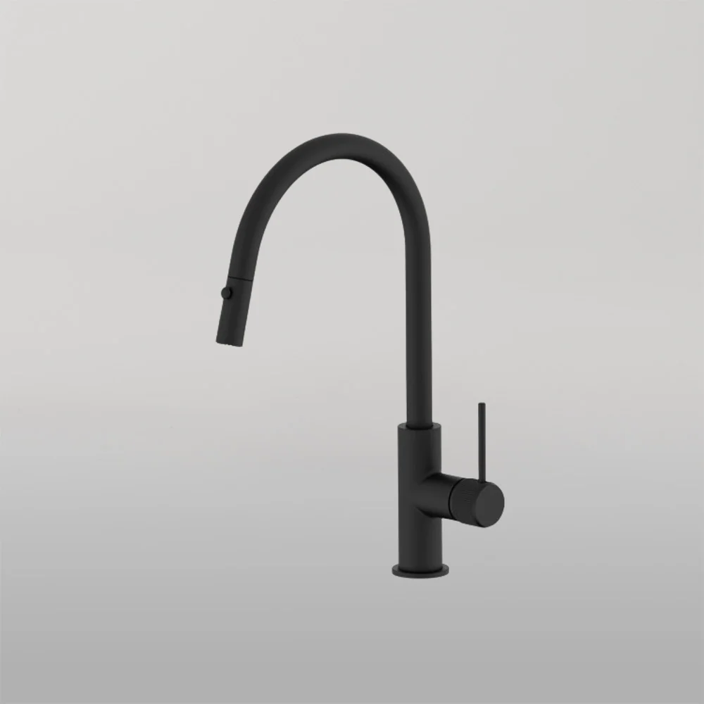 ADP Soul Groove Pull Out Sink Mixer Matte Black - Image 2