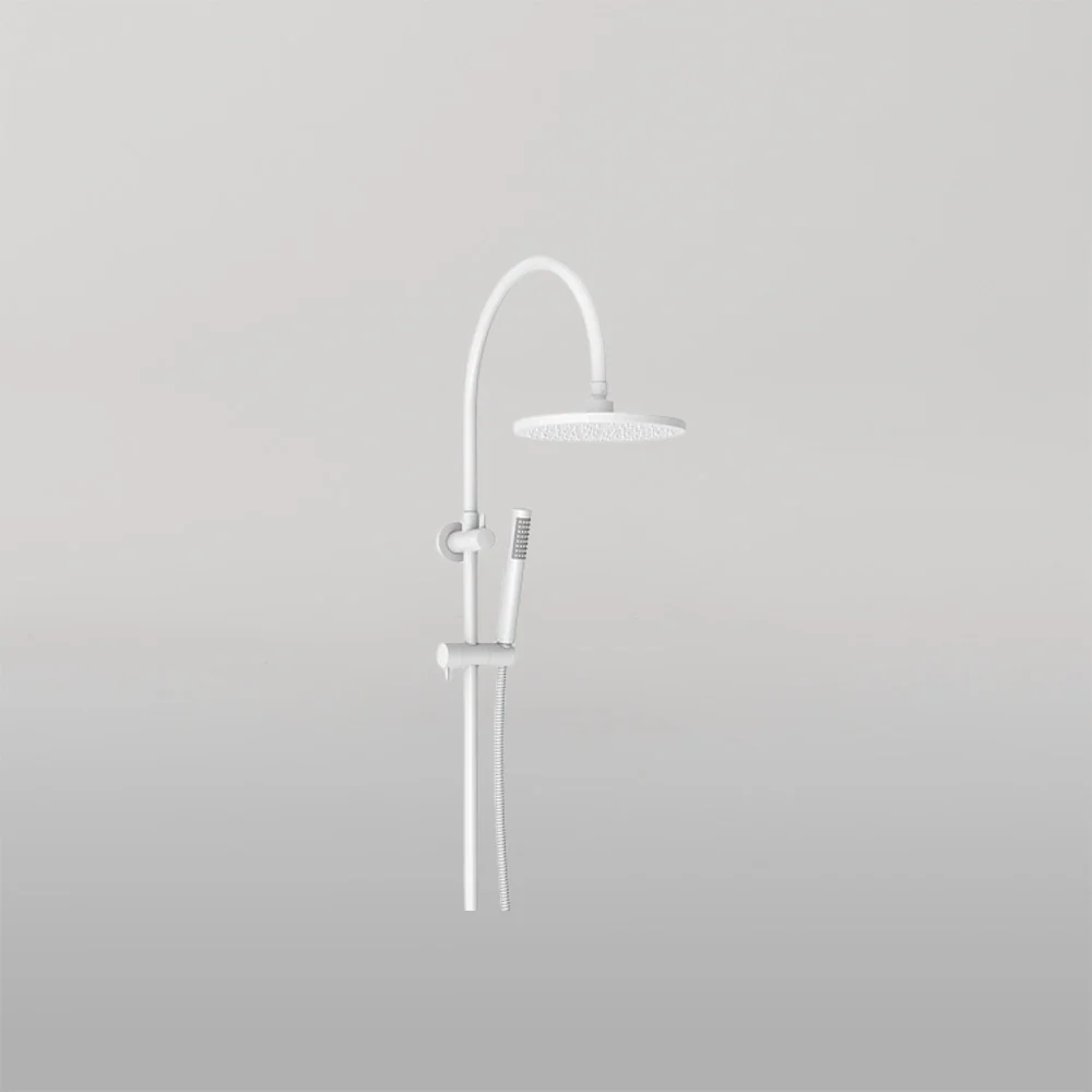 ADP Soul Slimline Gooseneck Shower Set Matte White - Image 2