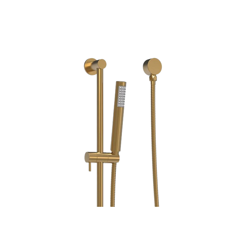 ADP Soul Slimline Hand Shower On Rail Brushed Brass - Image 4