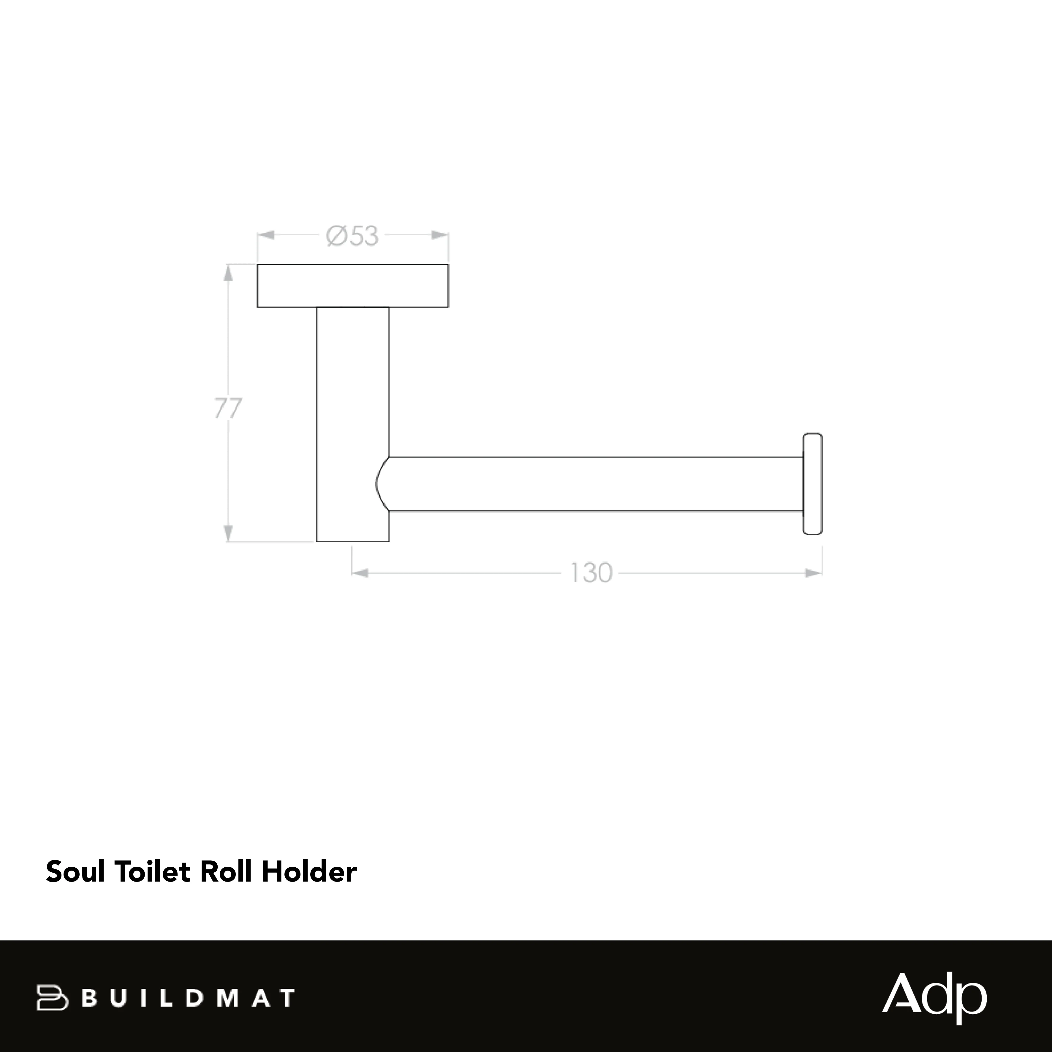 ADP Soul Toilet Roll Holder Chrome - Image 4