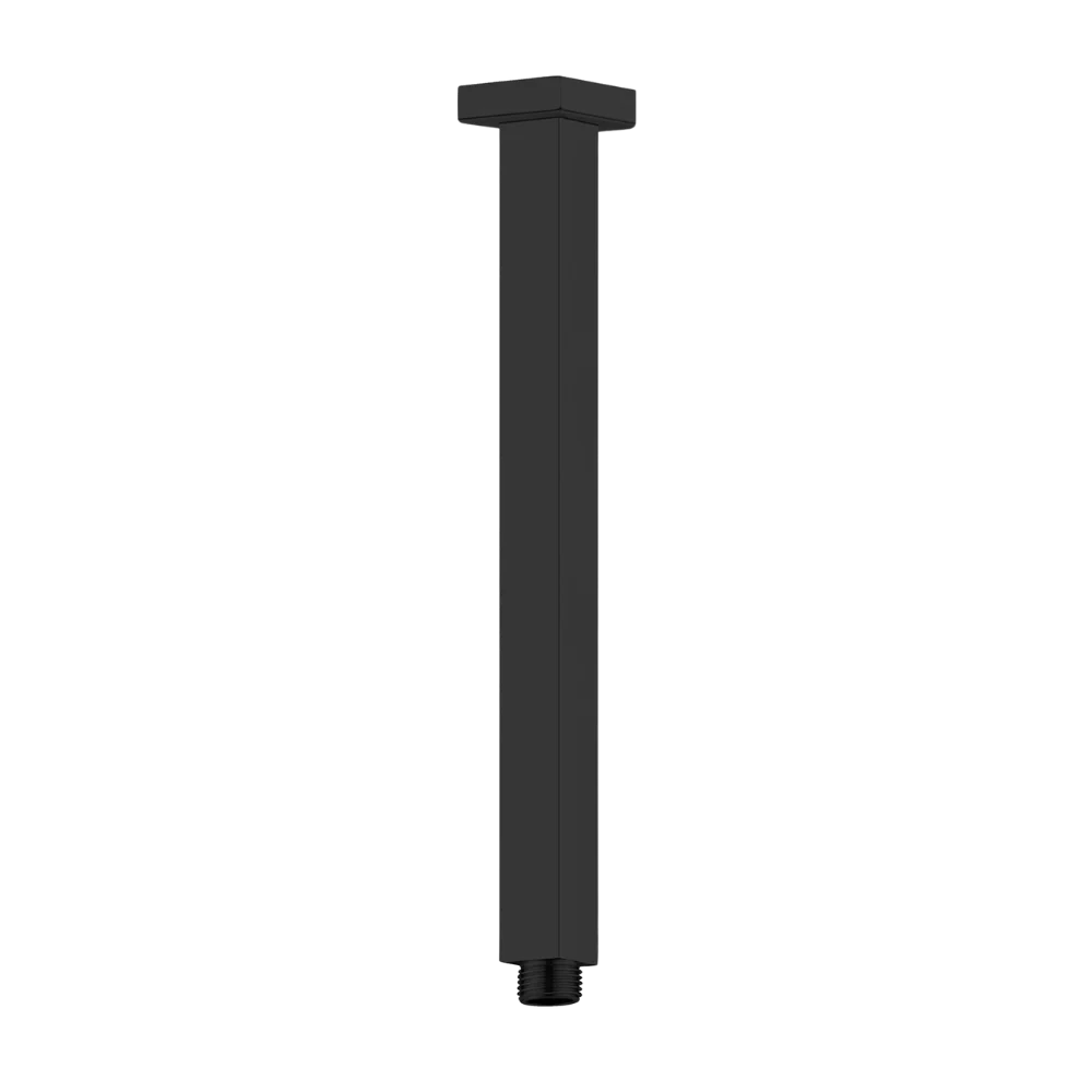 Nero Square Ceiling Arm 300mm Matte Black - Image 3