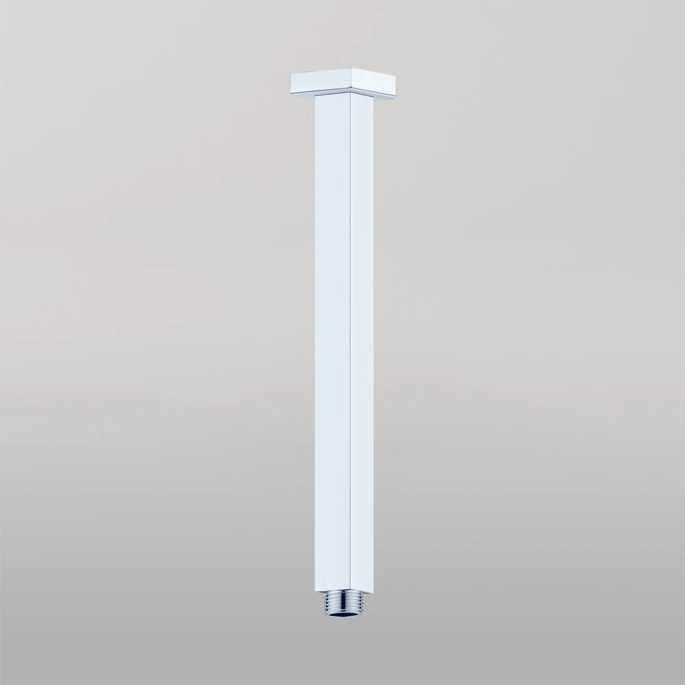 Nero Square Ceiling Arm 600mm Length Chrome - Image 2
