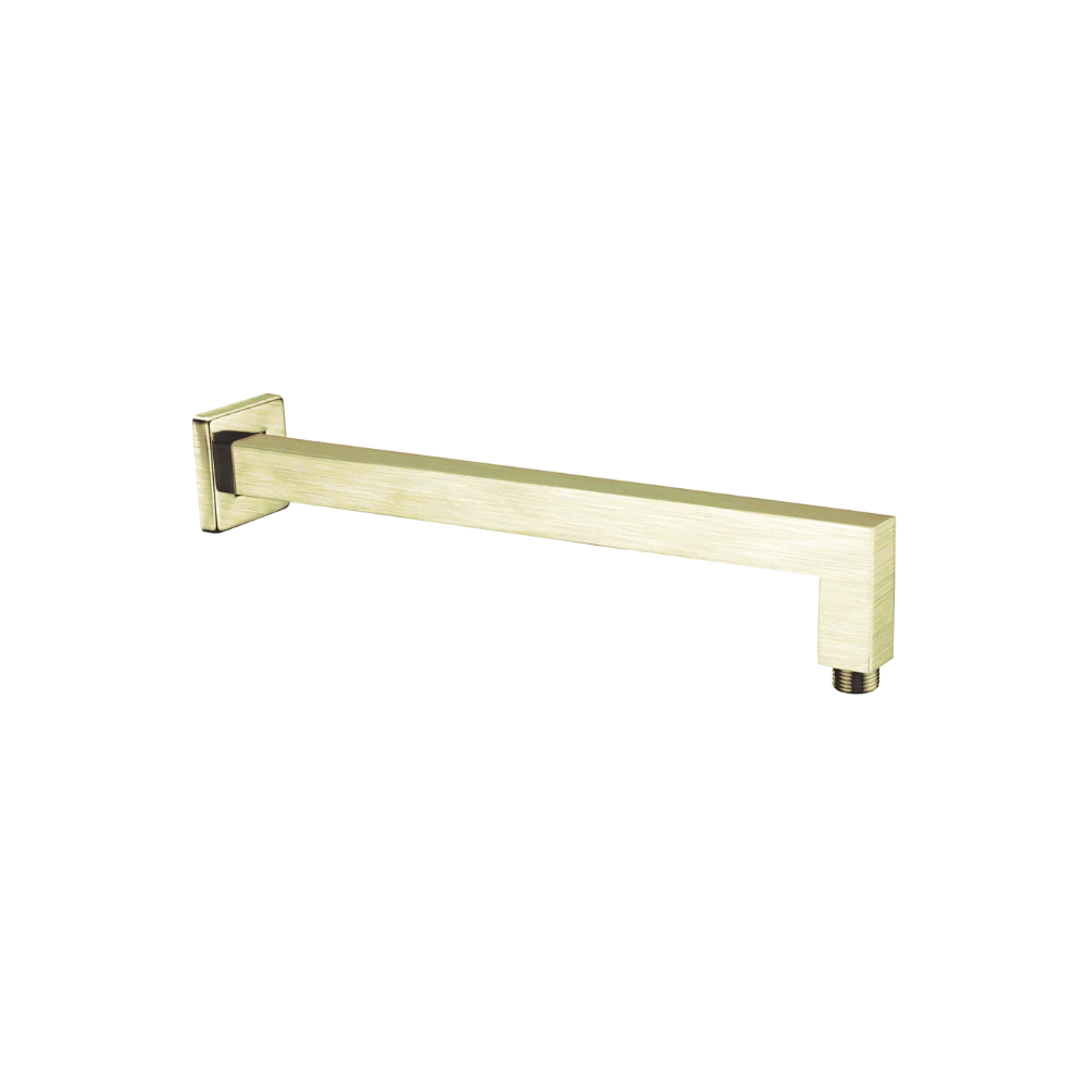 Nero Square Shower Arm Brushed Gold - Image 3