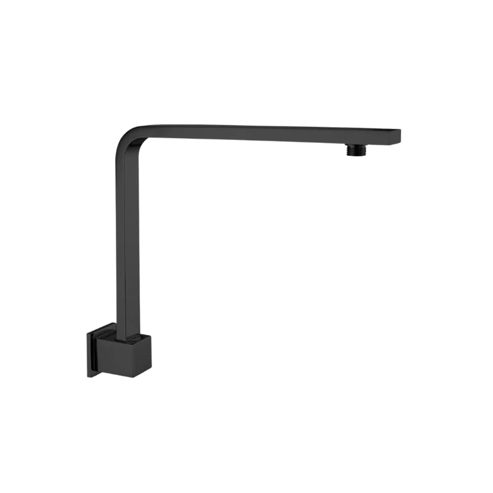 Nero Square Swivel Shower Arm Matte Black