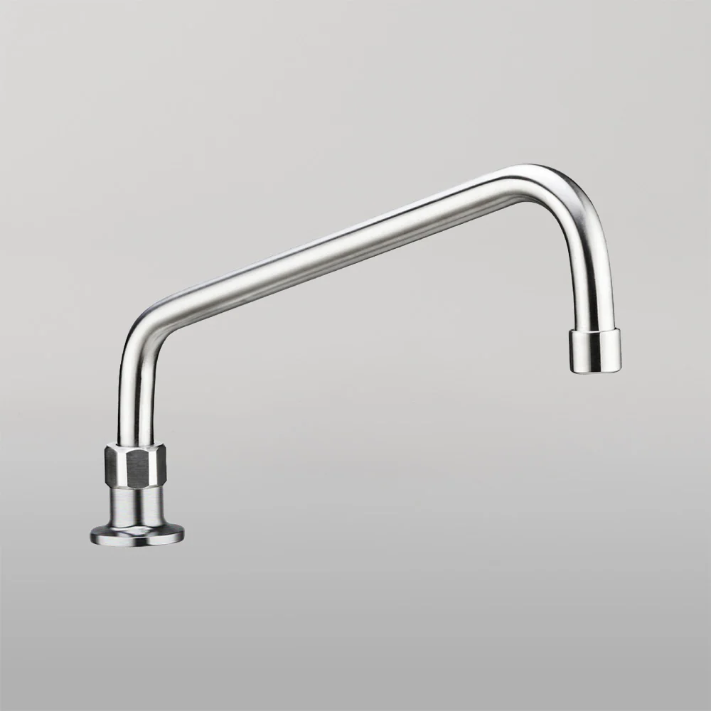3monkeez Stainless Steel Bench Mount No Stops with 12-inch Spout - Image 2