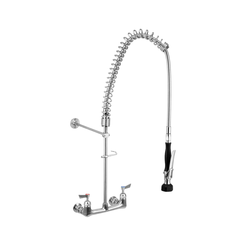 3monkeez Stainless Steel Exposed Wall Mount Pre-Rinse Unit