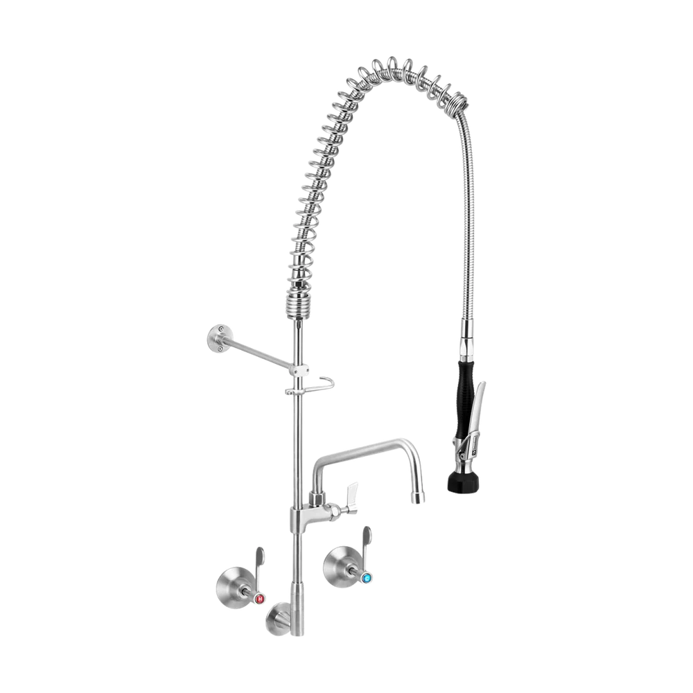 3monkeez Stainless Steel Wall Stops And Elbow Pre Rinse Unit With 12-inch Pot Filler - Image 4