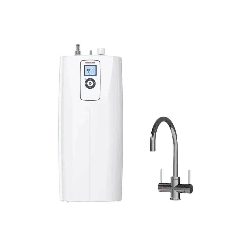 Stiebel Eltron Hot 2.6 Premium Undersink Water Boiler with 3-in-1 Chrome tap