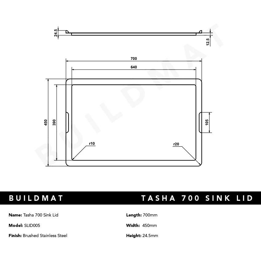 Alma Tasha 700 Sink Lid - Image 7