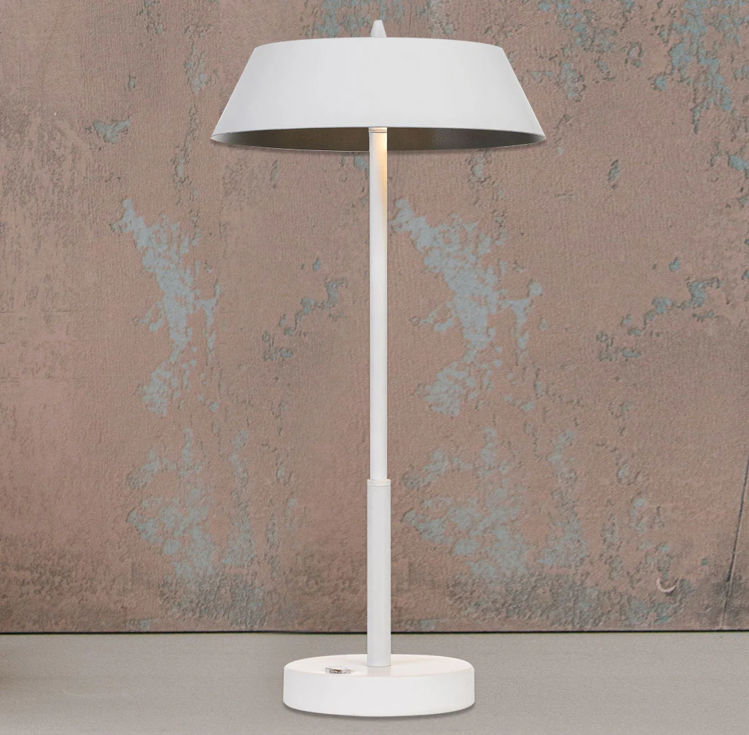 Telbix Allure 7W Led Table Lamp White Silver - Image 2