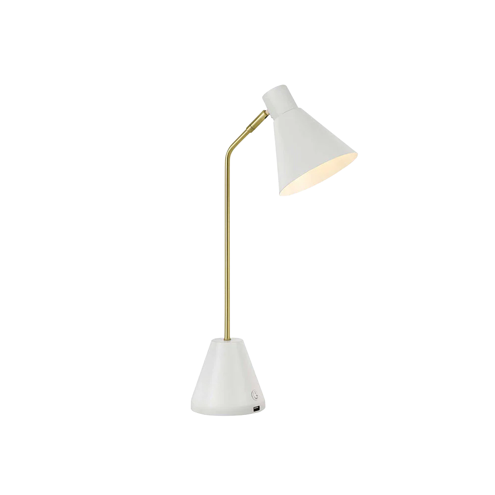 Telbix Ambia Table Lamp With USB White - Image 3