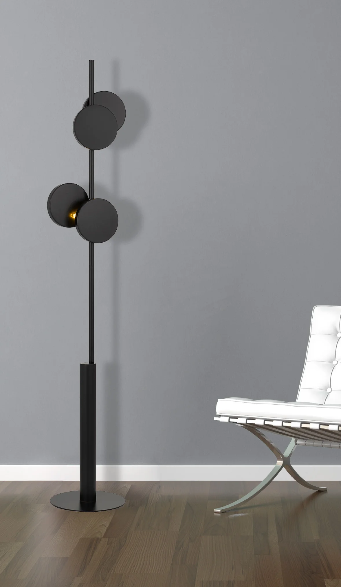 Telbix Amparo Floor Lamp Black - Image 2