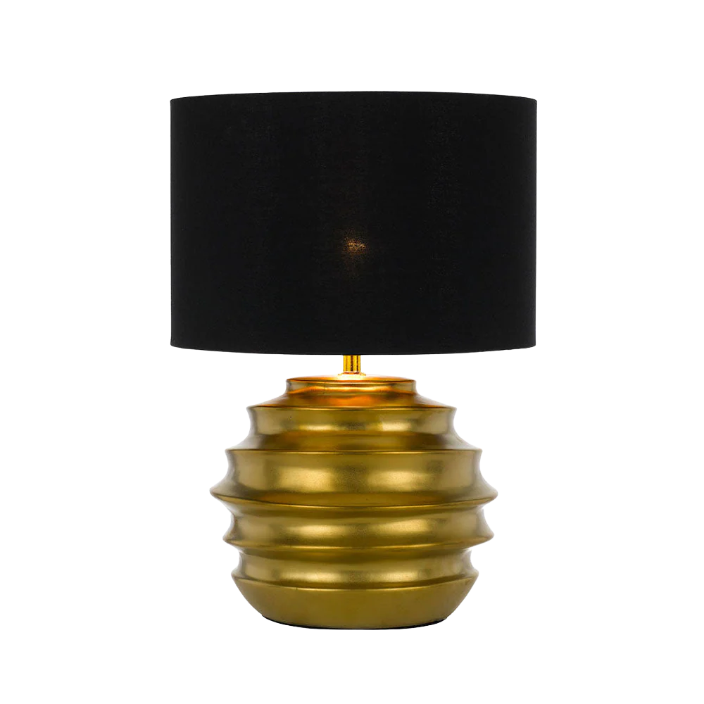 Telbix Aras Ceramic Table Lamp Gold - Image 6