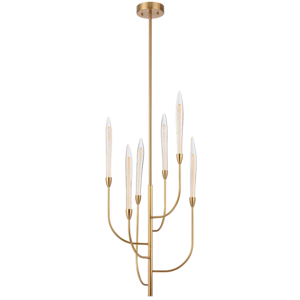 Telbix Archer 6 Light Pendant Antique Gold