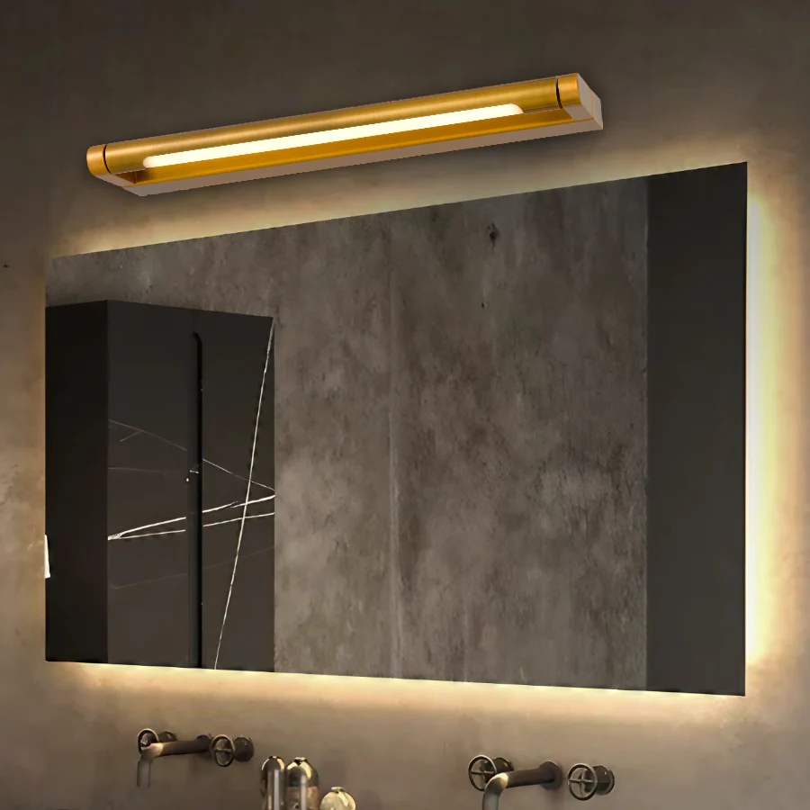 Telbix Arvin 40 Vanity Wall Light Antique Gold - Image 2