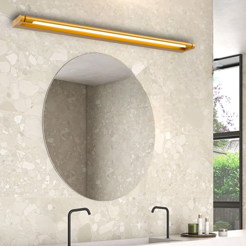 Telbix Arvin 80 Vanity Wall Light Antique Gold - Image 2