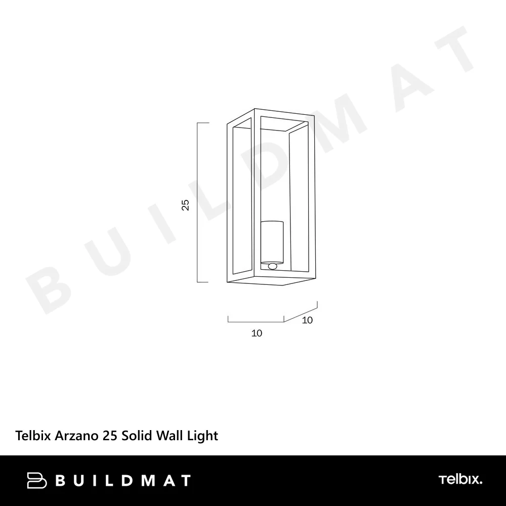Telbix Arzano 25 Solid Brass Wall Light Black - Image 5