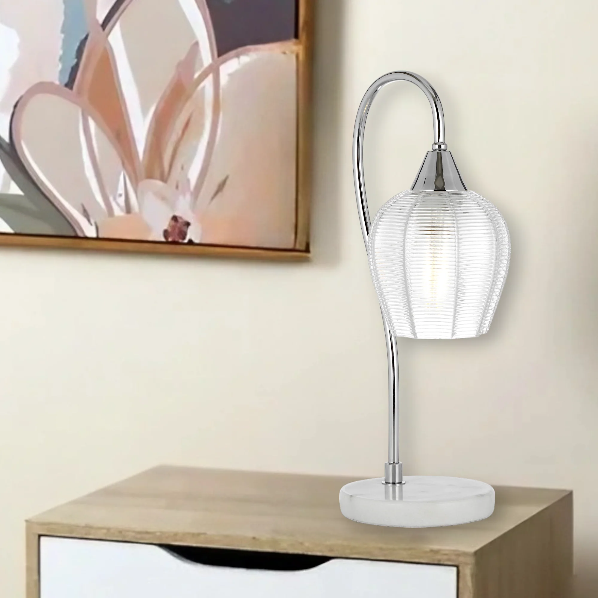 Telbix Azalea Table Lamp Chrome - Image 2